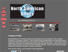 Tablet Screenshot of northamericanalloys.com